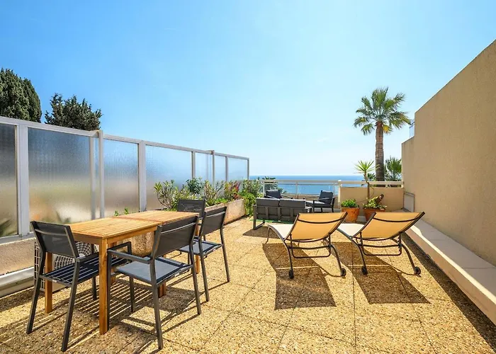 Lhorizon - Vue - Terrasse - Parking - Wifi * 芒通